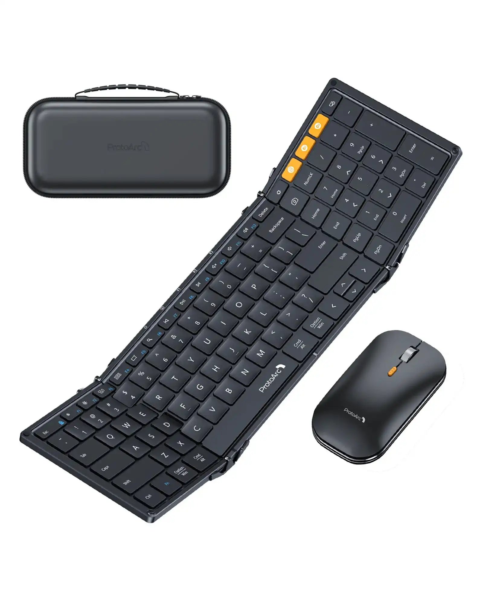 ProtoArc XKM01 — tastatură pliabilă Bluetooth și mouse